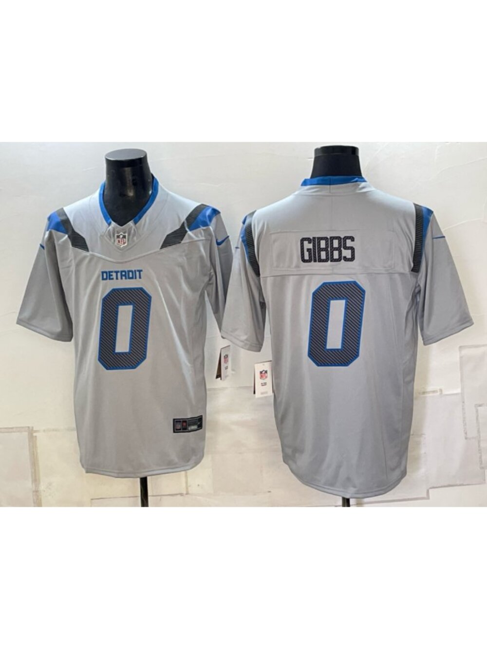 Jahmyr Gibbs Vapor Silver Stitched Jersey